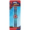TrAdE Shop Traesio SET 2 PZ MATITE CON GOMMA TONDA GRAFICA SPIDERMAN CANCELLERIA SCUOLA BAMBINI 960