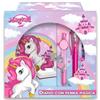 TrAdE Shop Traesio DIARIO SEGRETO CON PENNA MAGICO UNICORNO DIARIO COLORATO GIOCO PER BAMBINE 3+