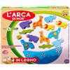 TrAdE Shop Traesio GIOCO ARCA DI NOÈ IN LEGNO ANIMALI GIOCO PER BAMBINI EDUCATIVO ABILITÀ ETÀ 18+