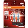 Osram Coppia Lampade Lampadine Alogene Ricambio OSRAM NIGHT BREAKER H8 PGJ19-1 12V 35W