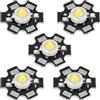uxcell COB LED Faro Chip Perline 20mm 3.2-3.4VDC 3W 280lm 3000-3200K 10pz,Caldo Bianco