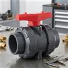 Valvola a per sfera in PVC nero 1-1/2 pollice per impianti di trattamento acque