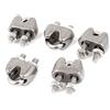 Uxcell Clip 4 millimetri in acciaio inox Funi U bullone di serraggio argentato 5 Pz