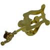 Samba Musica Leggio Letturino per tromba dorato dritto con ghiera Samba 189