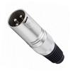 Sinextesis Connettore Volante XLR Maschio in Metallo con Pinza Stringicavo (Guidacavo in Go