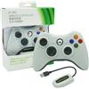 Controller Wireless Per Microsoft XBOX 360 / PC Bianco Ricevitore USB Senza Cavo