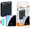 Linq POWER BANK CON RICARICA SUPER VELOCE 22.5W 15000MAH DISPLAY LCD 4 CAVI TT-13802