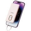 Andowl POWER BANK CARICABATTERIE PORTATILE DA 12000MAH 5V/2.1A CON 4 CAVI RICARICA Q-DC