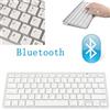 TrAdE Shop Traesio TASTIERA QWERTY BLUETOOTH WIRELESS PER TABLET SMARTPHONE SMART TV PC BIANCA SLIM