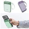 Andowl MINI POWER BANK 15000MAH CARICABATTERIE PORTATILE Q-CD702 PORTA USB-C MAGSAFE DI