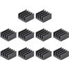 uxcell 9x9x5mm Nero Autodesivo Alluminio Dissipatore Elettronico Refrigeratore 10pz