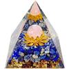 Phiezc Ametista, Cristallo piramidale, Piramide di Loto di orgonite per Meditazione, gu