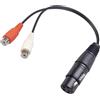 SODIAL XLR un Doppio Sdoppiatore da XLR un Y XLR un 3 Pin Femmina1511