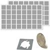 Scratchstix 400 Pezzi - Gratta e Vinci Personalizzato Adesivi, Scratch Sticker - 20 x 20 mm,