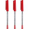 STAEDTLER Penne a sfera 430, tratto medio, 0,5 mm, inchiostro rosso, confezione