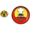 Non Di Marca Spilla Pin Badge Pin's IN Metallo Con Clip Farfalla Pizza Chef
