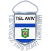 Non Di Marca Bandierina Mini Bandiera Paese Auto Decorazione Souvenir Stemma Israele Tel Aviv