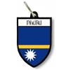 Non Di Marca Portachiavi In Metallo Drapeau Bandiera Nauru Stemma Collezione Città