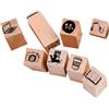 SODIAL Francobolli In Legno per Adorabili Scrapbooking del Calendario Mondiale B. Z6H3