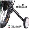Generico RUOTE STABILIZZATRICI BICI BAMBINI 16 20 24 REGOLABILI UNIVERSALI CON CAMBIO