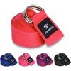 AQF Cinghia Yoga 1.8M/2.4M/3M, 100% Puro Cotone Cintura con D Fibbia | Cotone Re
