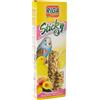 Riga 2 Sticky Stangen mit Exotischen Früchten für Kanarienvögel Uccelli, 60 g (1