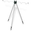 Kovalmax SUPPORTO TELESCOPICO APPOGGIA CANNA DA PESCA TREPPIEDI PORTA 4 CANNE PER PESCARE