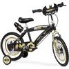 Toimsa Bicicletta Bambino 16 Pollici Batman TOIMSA 16913 Bici per Bambini 5-7...