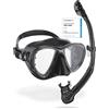 Does not apply CRESSI Big Eyes Evolution Mask & Alpha Ultra Dry Snorkel - Set Combinato Mascher