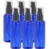 uxcell 6 Pezzi Flaconi da Viaggio in Plastica da 3.4 Oz(100ml) con Pompa, Blu