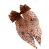 Barretta per capelli per festiva con fiocco in tulle e motivo a rete per costumi