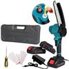 TrAdE Shop Traesio MINI MOTOSEGA ELETTRICA A BATTERIA RICARICABILE 6" PER POTATURA GIARDINO GIARDIN