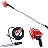 TrAdE Shop Traesio SCUOTITORE RACCOGLI OLIVE ABBACCHIATORE SCUOTI OLIVE A BATTERIA 12V 140W 3MT