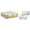 TrAdE Shop Traesio SET 12PZ CANDELA CITRONELLA 90GR IN CERAMICA CON RIGA COLORATA REPELLENTE INSETT