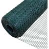 TrAdE Shop Traesio SET 3PZ RETE METALLICA PLASTIFICATA 0.5X3MT MAGLIA ESAGONALE 19MM RECINZIONE 020