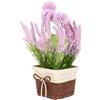Ornamento bonsai di lavanda di ortensia in vaso finto da tavolo con fiori