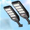 081 store 2x LAMPIONE STRADALE LED 200W PANNELLO SOLARE Fotovoltaico FARO Esterno Giardino