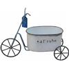 Fioriera Triciclo Vintage Effetto Vissuto Vaso Triciclo in Ferro per Giardino