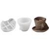 No Stampo per Tazza 3D Viso Astratto Stampo per Tazza di Caffè Vaso di Fiori P6362