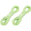 uxcell 2 Pcs Corda in Finta Pelle , 2.6mm x 5.5 Yard Flat String, Verde Menta