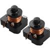 Uxcell 2pz. Alloggiamento in plastica della bobina relè compressore 1/3 HP Frigorifero