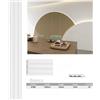 TrAdE Shop Traesio Pannello decorativo 3D bianco 12x122x290 cm effetto doghe verticali in PS