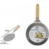 TrAdE Shop Traesio PALA SPATOLA PER PIZZA MANICO IN LEGNO PALETTA TAGLIERE TONDO 44 X 25,5 CM 74184