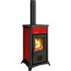 Nordica Stufa legna 7kW GEMMA 16 Bordeaux 5 stelle 3001090