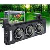 TrAdE Shop Traesio TRIPLA VENTOLA DI RAFFREDDAMENTO PER ACQUARIO 3 VENTOLE 12 VOLT 0.5A 50MM FS-603