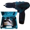 TrAdE Shop Traesio MINI TRAPANO AVVITATORE 12VOLT DOPPIA BATTERIA CARICA BATTERIA VALIGETTA