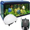 TrAdE Shop Traesio POMPA ARIA AREATORE AERATORE PER DA ACQUARIO PESCI 6,6 L/M ESTERNA 3.5 W AP-8804