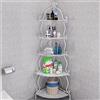 TrAdE Shop Traesio MOBILE 5 MENSOLE AD ANGOLO BAGNO RIPOSTIGLIO ANGOLIERA RIPIANI PORTAOGGETTI FERR
