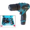 TrAdE Shop Traesio TRAPANO AVVITATORE A BATTERIA A LITIO VALIGETTA 14.4V CORDLESS DOPPIA BATTERIA