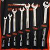 TrAdE Shop Traesio KIT SET 7 CHIAVI COMBINATE POLIGONALI SNODATE A BUSSOLA PIEGHEVOLE IN ACCIAIO
